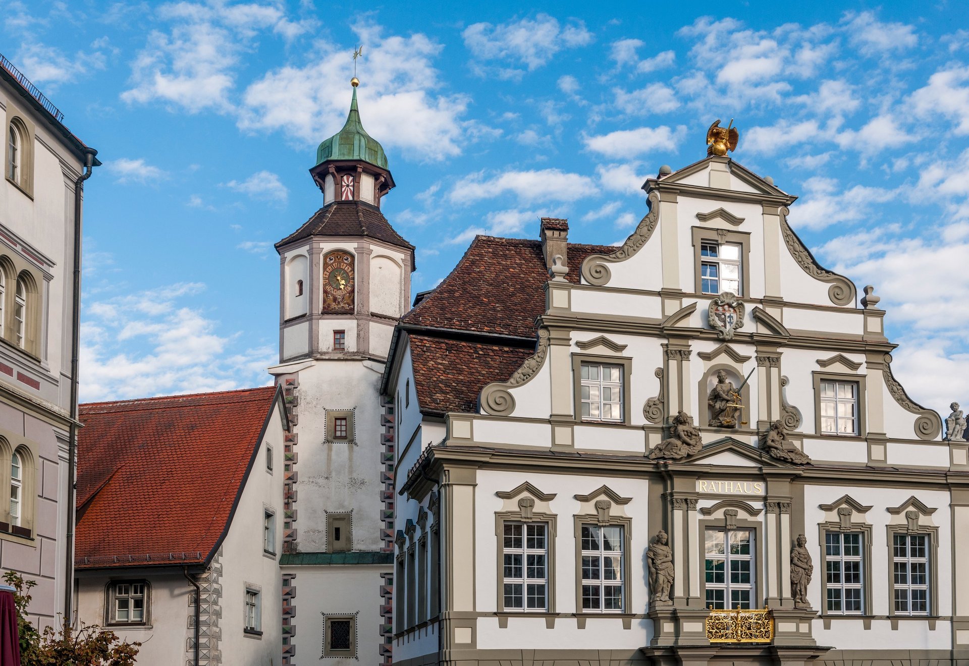 Blick auf Rathaus 