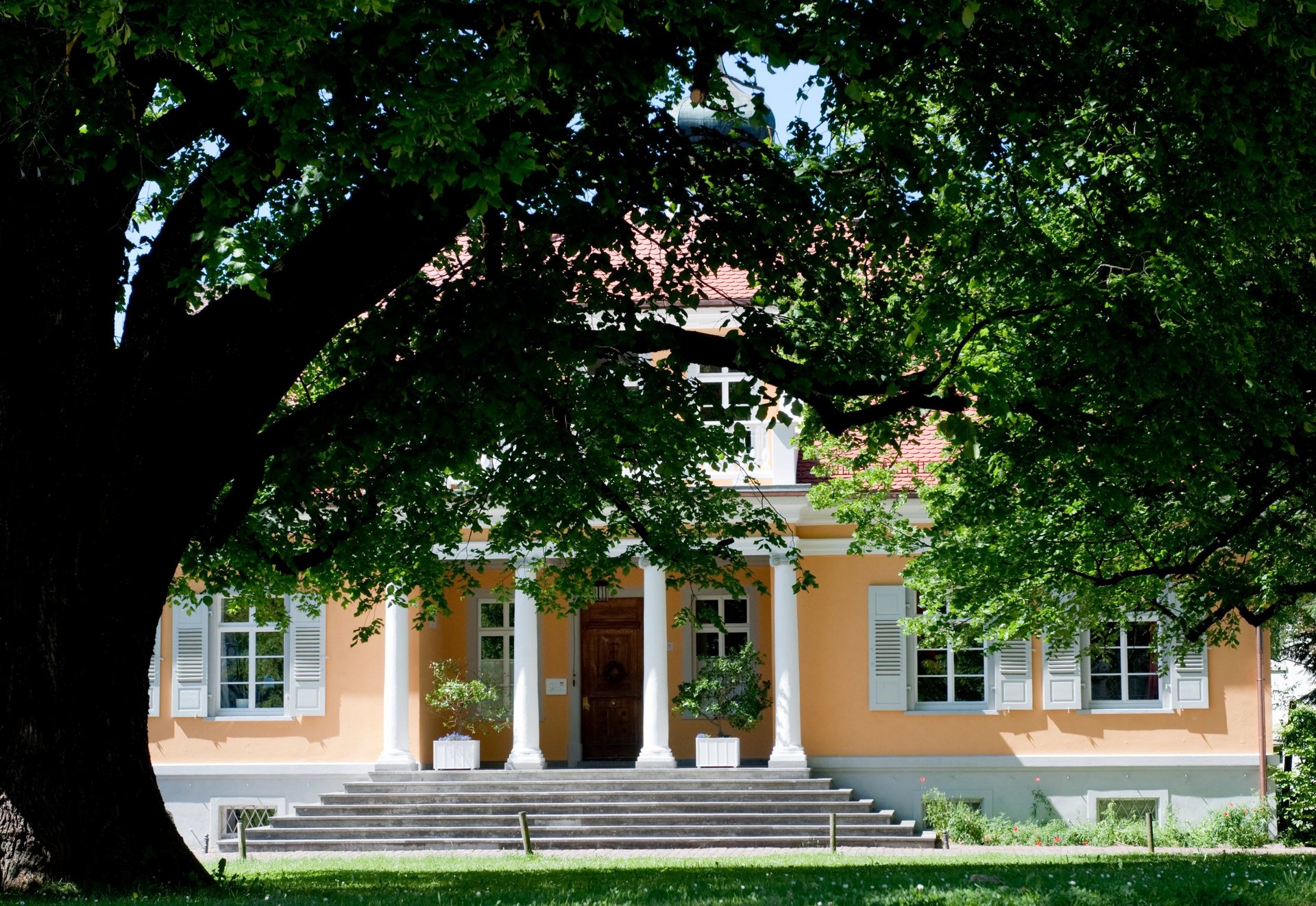 Blick auf das Rathaus in Wolfegg